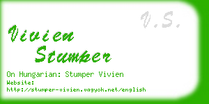 vivien stumper business card